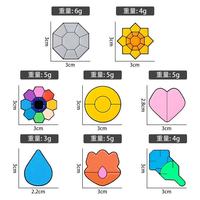 Broche en émail amusante et mignonne, motif dessin animé, géométrique, fleur, goutte d'eau, badge métallique pour sacs à dos