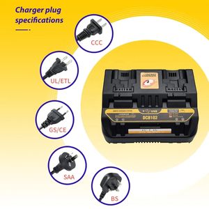 Remplacement <span class=keywords><strong>Urun</strong></span> 2 canaux pour remplacement du chargeur Dewalt pour batterie Dewalt 20v perceuse sans fil chargeur de batterie pour outil électrique - Product Image 5