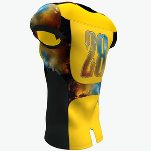 Conjunto de Uniforme de Fútbol Americano al por Mayor, Pantalones Cortos Impresos en 3D, 100% Poliéster, Personalizado con Nombre de Equipo, para Adultos, Transpirable - Product Image 6