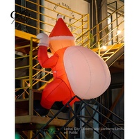 Décorations de Noël gonflables en forme de dessin animé pour mur d'escalade, accessoires suspendus d'extérieur pour créer une ambiance festive, modèle 349