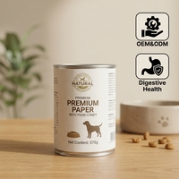 Nourriture humide pour chiens adultes à ventre sensible 375g, nourriture en conserve pour la santé intestinale avec probiotiques et prébiotiques, distributeurs