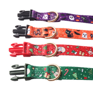 Persediaan hewan peliharaan pita mode dapat disesuaikan kerah anjing grosir - Product Image 4