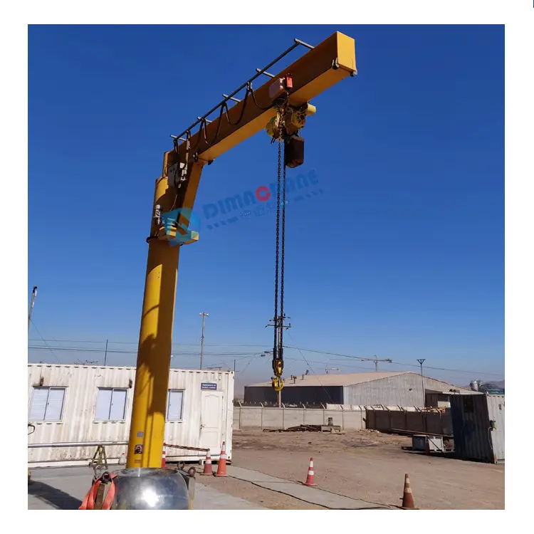 2T 3.2t 3 ton BZ 360 degree free standing pillar column mounted rotating cantilever slewing jib crane factory price
