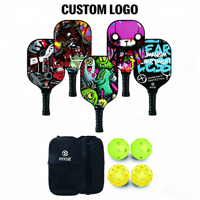 Raquettes de pickleball personnalisées durables les plus vendues avec fibre de carbone et fibre de verre pour les joueurs
