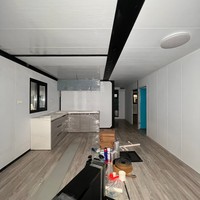 Maisons préfabriquées EPS pliables à toit plat Maison en conteneur moderne de grande surface Résistance au vent et aux tremblements de terre Maison modulaire étendue
