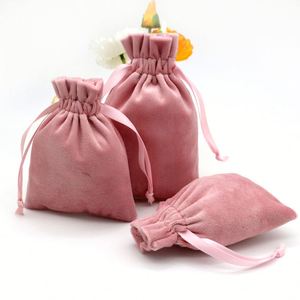 Pochette à cordon personnalisée en velours doux et luxueux, pliable, moderne, avec logo personnalisé, sac anti-poussière pour bijoux, cosmétiques et bracelets - Product Image 6