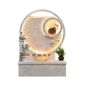 Fontaine murale à rideau d'eau Quanfangyuan 110-230V, décoration intérieure pour salon, salon de thé, bureau, Feng Shui - Product Image 5