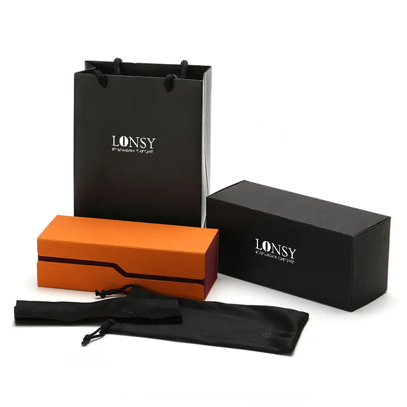 lonsy hot sale custom print logo luxury brand sunglasses package case