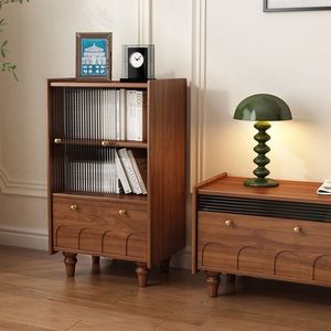 Mueble para TV de Madera Maciza de Estilo Retro Americano con Almacenamiento, Aparador para Sala de Estar, Diseño Vintage - Product Image 3