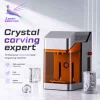 Laser Sparrow 5w UV, gravure laser sur cristal, verre et toutes surfaces, double tête laser pour métal et non-métal