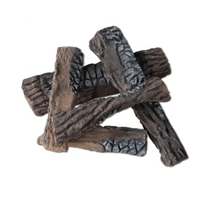 Bûches <span class=keywords><strong>de</strong></span> gaz en céramique modernes pour la décoration <span class=keywords><strong>de</strong></span> foyer, couleurs haute température, lot <span class=keywords><strong>de</strong></span> 5 - Product Image 1