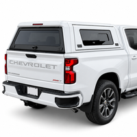 Hardtop modulaire en aluminium pour pick-up Chevy Silverado 1500, capacité de charge 350 kg, fixation sans perçage, type Overland, coque de benne Ute