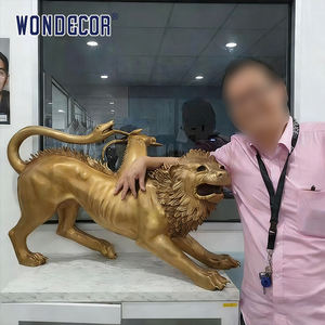 Décoration de jardin, sculpture classique grandeur nature Arezzo, Chimère en cuivre, <span class=keywords><strong>statue</strong></span> <span class=keywords><strong>étrusque</strong></span> - Product Image 3