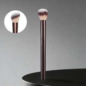 HG15 Angled <b>Blush</b> <b>Brush</b> Large Synthetic Hair Aluminum Handle Cangzhou Makeup <b>Brush</b> For Blusher Application - Product Image 1
