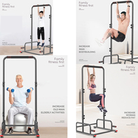 Estación de Dominadas PINJIAN para Ejercicio en Casa, Equipo de Gimnasio Interior Multifuncional, Estación de Dominadas y Flexiones