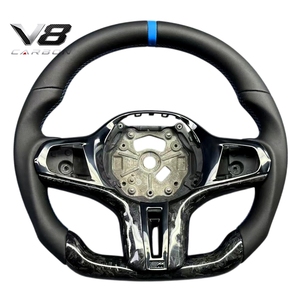 Volante Deportivo de Fibra de Carbono Real con LED, Estilo Racing, Modificación de Piezas Interiores para Auto Serie 4 G22 G82 M4, V8carbon - Product Image 6