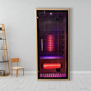 Legno di cedro di fascia alta doppio riscaldatore carbonio lontano infrarosso Sauna camera per la vendita - Product Image 2