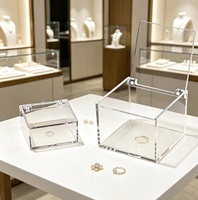 Boîte à Bonbons Transparente en Plastique avec Couvercle Rabattable pour Fêtes, Emballage Cadeau, Rangement de Bijoux, Boîte à Cadeaux en Plastique avec Couvercle Rabattable – Vente en Gros