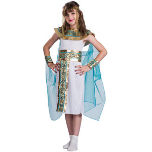 Costume de reine égyptienne pour filles, déguisement de princesse, Costume d'halloween, taille enfant - Product Image 1