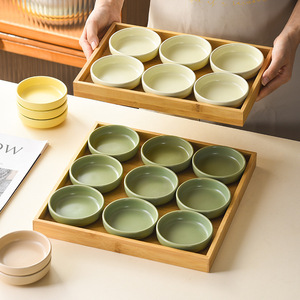 Mini assiette japonaise mignonne en céramique et porcelaine, idéale pour les sushis, les noix, la sauce soja et les condiments, vaisselle de cuisine domestique - Product Image 2