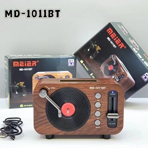 Redwingy <span class=keywords><strong>MD</strong></span>-1011BT Thời Trang Retro Bt Loa Chất Lượng Cao Âm Thanh Không Dây Hộp Cổ Điển Mini Xách Tay Loa Máy Nghe Nhạc Với FM Đài Phát Thanh - Product Image 3