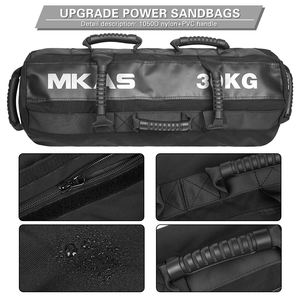 กระเป๋าทรายออกกำลังกาย MKAS สำหรับยิม ฟิตเนส ทำจากไนลอนและ PVC พร้อมหูจับ สำหรับฝึกซ้อมและแข่งขัน น้ำหนัก 10-40 กก. - Product Image 4