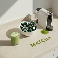 Capsules de thé minceur au matcha frais, 10 pièces en boîte et emballage en sachet