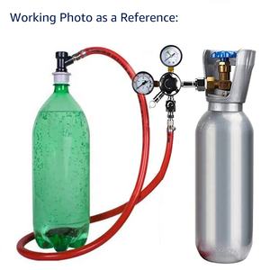 नया मसौदा उच्च दबाव दोहरी गेज बीयर शराब सोडा टैंक माउंट प्राथमिक CO2 नियामक के साथ सुरक्षा दबाव राहत वाल्व - Product Image 6