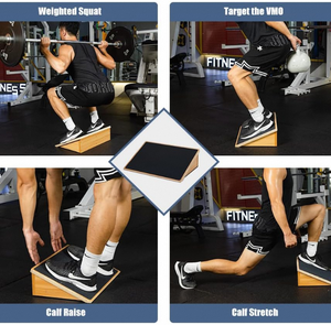 Planche inclinée en bois professionnelle pouvant supporter des objets lourds avec surface antidérapante - Product Image 5