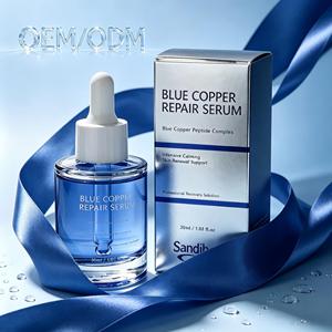 Suero de Péptidos de Cobre Azul de Alta Eficacia, Marca Privada ODM OEM, Estimulante de Colágeno, Antiarrugas, Hidratante Facial - Product Image 1