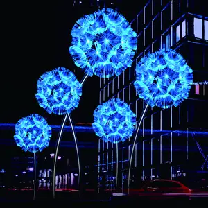 Luci di paesaggio a LED personalizzate per parco a forma di albero gigante all'aperto, progetto di illuminazione del paesaggio urbano quadrato