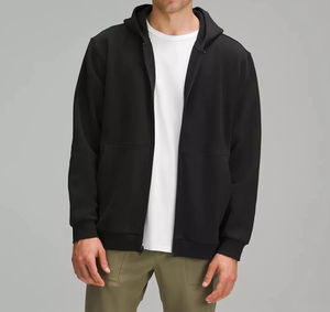 OEM Private Brand Men Gym Cotton <b>Full</b> <b>Zip</b> Custom Sports Running Jackets <b>Sweatshirts</b> Plain Hoodies - Product Image 1