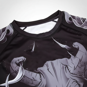 เสื้อรัดรูปแขนยาวสำหรับทั้งชายและหญิงเสื้อรัดรูปพิมพ์ลายพิมพ์ซับลิเมชันโพลีเอสเตอร์/ ไนลอน BJJ สำหรับยิมท่องเว็บเสื้อกล้าม - Product Image 1