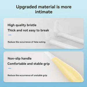 Venta al por mayor de cepillo de dientes para mascotas de cabeza pequeñ<span class=keywords><strong>a</strong></span> elimina el <span class=keywords><strong>mal</strong></span> <span class=keywords><strong>aliento</strong></span> Prevención de cálculo Dental perro gato limpieza boca perro cepillo de dientes - Product Image 4