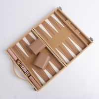 Backgammon geflochtene Heimspiele Gras matte Muster Leder Range benutzer definierte Größe Backgammon Board