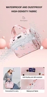Grande poussette multifonctionnelle de voyage pour bébé Sac à langer imperméable pour maternité Sac à langer pour bébé avec fermeture à glissière