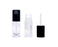 Tube de gloss à lèvres carré de luxe, emballage cosmétique, plastique, impression sérigraphique, anti-fuite, PETG, couleur et logo personnalisés