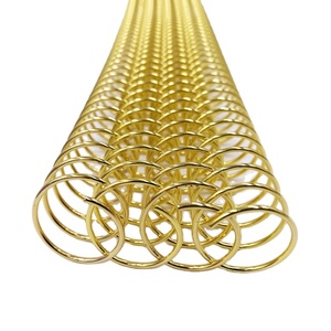 2 1 Vàng Mạ Điện Lịch Dây Ràng Buộc O Trái Phiếu Cuốn Sách Kim Loại Xoắn Ốc Cho A4 A5 Máy Tính Xách Tay Sử Dụng - Product Image 1