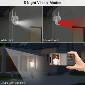 Giá thấp 3MP ngoài trời/trong nhà Home monitor video kích thước nhỏ Wifi PTZ CCTV <span class=keywords><strong>Camera</strong></span> An Ninh - Product Image 3