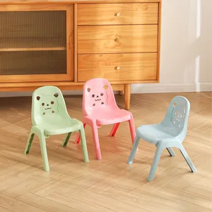 Vente en gros de mobilier scolaire coloré bon marché pour école maternelle chaise en plastique empilable pour classe d'enfants pour fête et événement