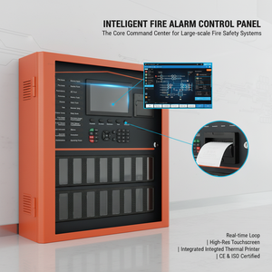 Panneau de commande d'alarme incendie adressable EN54-2/4 Système IP TX7008 pour système d'alarme incendie de bâtiment - Product Image 2