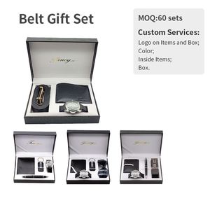 2025 Novelty Gifts Box Set Luxury Christmas <b>Wallet</b> and Belt Man Idea Gift Set for Men - Product Image 5