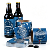 Etiquetas Personalizadas Duraderas para Botellas de Vino Tinto, Adhesivos de PVC Autoadhesivos para Whisky, Cerveza y Bebidas