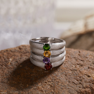 सरल उच्च अंत ब्रश आला s925 चांदी 18k प्राकृतिक कबूतर रक्त लाल सैपफायर इन शैली जन्मदिन की अंगूठी - Product Image 2