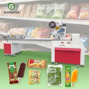Máquina automática de envasado en bolsas tipo almohada para rebanadas de pan, paletas de helado y frutas liofilizadas - Product Image 1