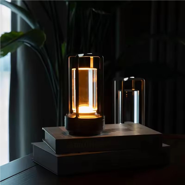 TOGETHER Luxury Cordless LED Table Lamp USB Rechargeable Bar Dining Lamp Dimmable Restaurant Outdoor Table Lamp