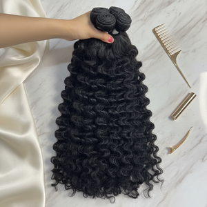 Capelli Indiani Grezzi all'Ingrosso, Non Trattati, Vergini, Economici, Naturali, Lisci e Setosi, Lunghi, di Colore Nero, Capelli Umani - Product Image 1
