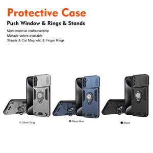 Funda Protectora Antigolpes con Anillo Magnético y Protección de Cámara Deslizante para Samsung Galaxy A08 <span class=keywords><strong>A18</strong></span>, Lista para Enviar - Product Image 6