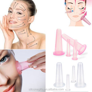 Ensemble de 4 ventouses en silicone rose pour la thérapie par ventouses, <span class=keywords><strong>appareil</strong></span> de ventouses faciales pour la réduction de la <span class=keywords><strong>cellulite</strong></span>, ventouses pour soulager la douleur - Product Image 6