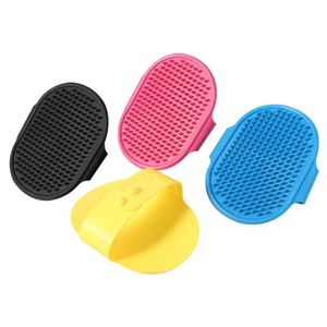 2024 Hand-held Rubber <b>Pet</b> Shedding Bath <b>Brush</b> Cat Washing Hair Dog Grooming Shampoo <b>Brush</b> with Adjustable Strap for Dog and Cat - Product Image 2